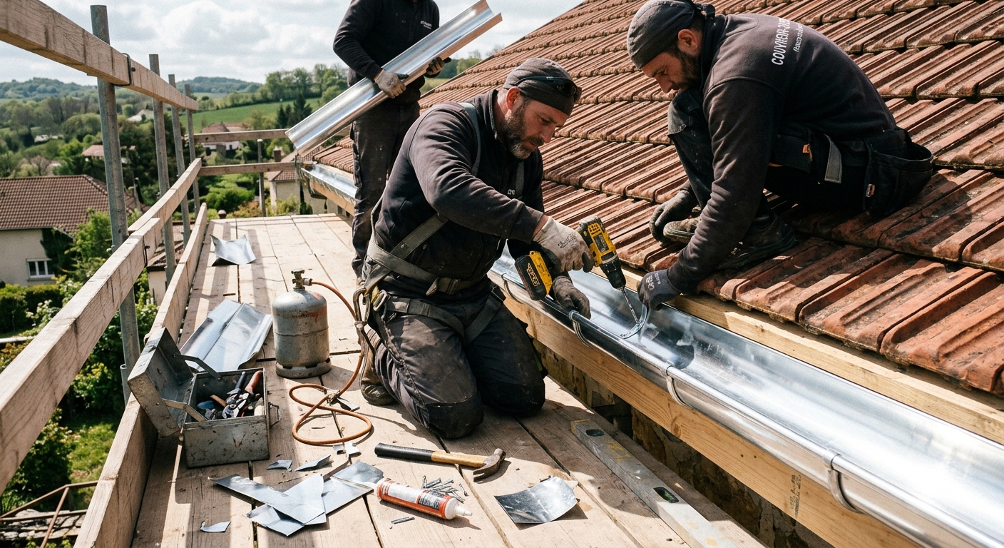 Travaux de zinguerie